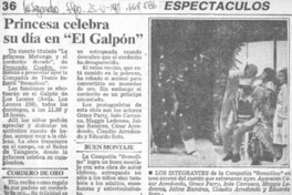 Princesa celebra su día en "El Galpón". Princesa celebra su día en "El Galpón".