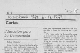 Educación para la democracia Educación para la democracia