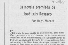 La novela premiada de José Luis Rosasco La novela premiada de José Luis Rosasco