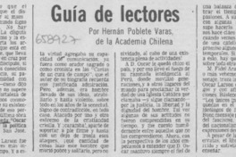 Guía de lectores Guía de lectores