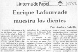 Enrique Lafourcade muestra los dientes Enrique Lafourcade muestra los dientes