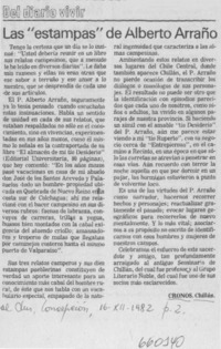 Las "estampas" de Alberto Arraño. Las "estampas" de Alberto Arraño.