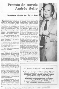 Premio de novela Andrés Bello. Premio de novela Andrés Bello.