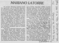 Mariano Latorre. Mariano Latorre.