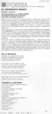 El abundante mundo El abundante mundo