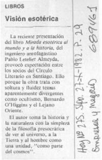 Mirada esotérica. Mirada esotérica.