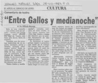 Entre gallos y medianoche" Entre gallos y medianoche"