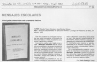 Mensajes escolares Mensajes escolares
