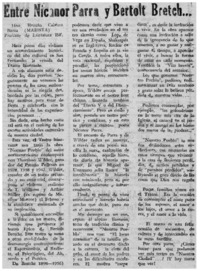 Nicanor Parra y Bertold Bretch -- Nicanor Parra y Bertold Bretch --