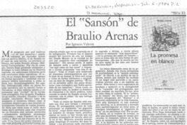 El "Sansón" de Braulio Arenas El "Sansón" de Braulio Arenas