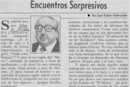 Encuentros sorpresivos Encuentros sorpresivos