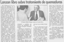 Lanzan libro sobre tratamiento de quemaduras Lanzan libro sobre tratamiento de quemaduras