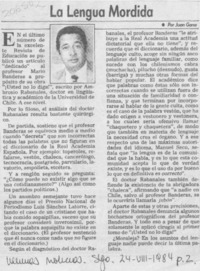 La lengua mordida La lengua mordida