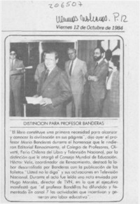 Distinción para profesor Banderas Distinción para profesor Banderas