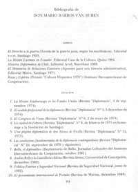Bibliografía de Don Mario Barros van Buren Bibliografía de Don Mario Barros van Buren