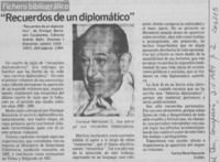 "Recuerdos de un diplomático" "Recuerdos de un diplomático"