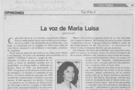 La voz de María Luisa La voz de María Luisa