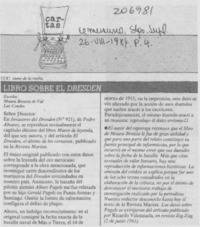 Libro sobre el Dresden Libro sobre el Dresden
