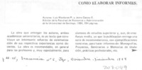Cómo elaborar informes Cómo elaborar informes