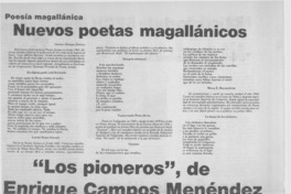 "Los pioneros", de Enrique Campos Menéndez "Los pioneros", de Enrique Campos Menéndez