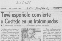 Tevé española convierte a Castedo en un trotamundos Tevé española convierte a Castedo en un trotamundos