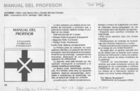 "Manual del profesor" "Manual del profesor"