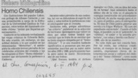 "Homo chilensis" "Homo chilensis"