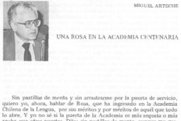 Una Rosa en la Academia centenaria Una Rosa en la Academia centenaria