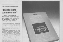 "Escribo para comunicarme" "Escribo para comunicarme"