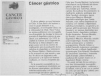 "Cáncer gástrico" "Cáncer gástrico"
