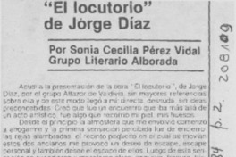 "El locutorio" de Jorge Díaz "El locutorio" de Jorge Díaz