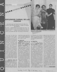 "Esplendor carnal de la ceniza" "Esplendor carnal de la ceniza"