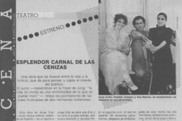 "Esplendor carnal de la ceniza" "Esplendor carnal de la ceniza"