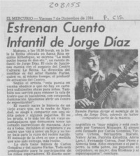 Estrenan cuento infantil de Jorge Díaz Estrenan cuento infantil de Jorge Díaz