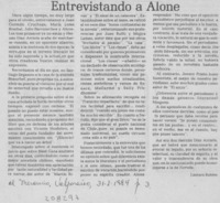 Entrevistando a Alone Entrevistando a Alone