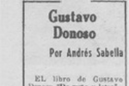 Gustavo Donoso Gustavo Donoso