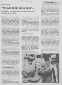 No por el ojo de la llave" No por el ojo de la llave"