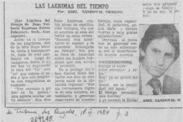 "Las lágrimas del tiempo "Las lágrimas del tiempo