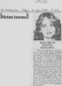 Nueva obra de escritora magallánica Nueva obra de escritora magallánica