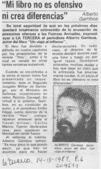 "Mi libro no es ofensivo ni crea diferencias" "Mi libro no es ofensivo ni crea diferencias"