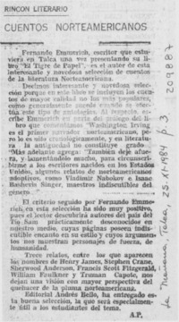 "Cuentos norteamericanos" "Cuentos norteamericanos"