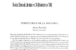 Territorios de la historia Territorios de la historia