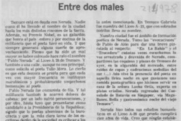 Entre dos males Entre dos males