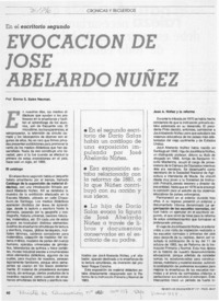 Evocación de José Abelardo Núñez Evocación de José Abelardo Núñez
