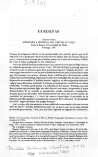 "Sermones y prédicas del Cristo de Elqui" "Sermones y prédicas del Cristo de Elqui"