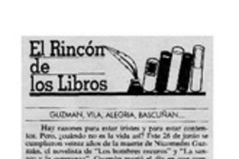 Guzmán, Vila, Alegría, Bascuñán -- Guzmán, Vila, Alegría, Bascuñán --