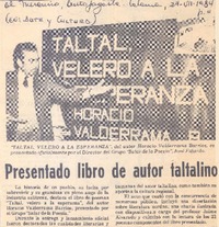 Presentando libro de autor taltalino. Presentando libro de autor taltalino.