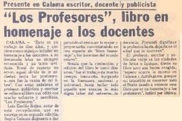 Los profesores. Los profesores.