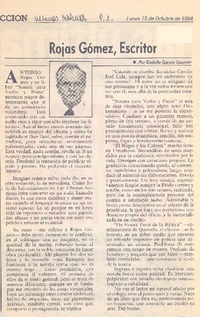 Rojas Gómez, escritor Rojas Gómez, escritor