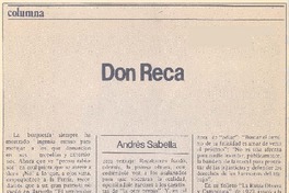 Don Reca Don Reca